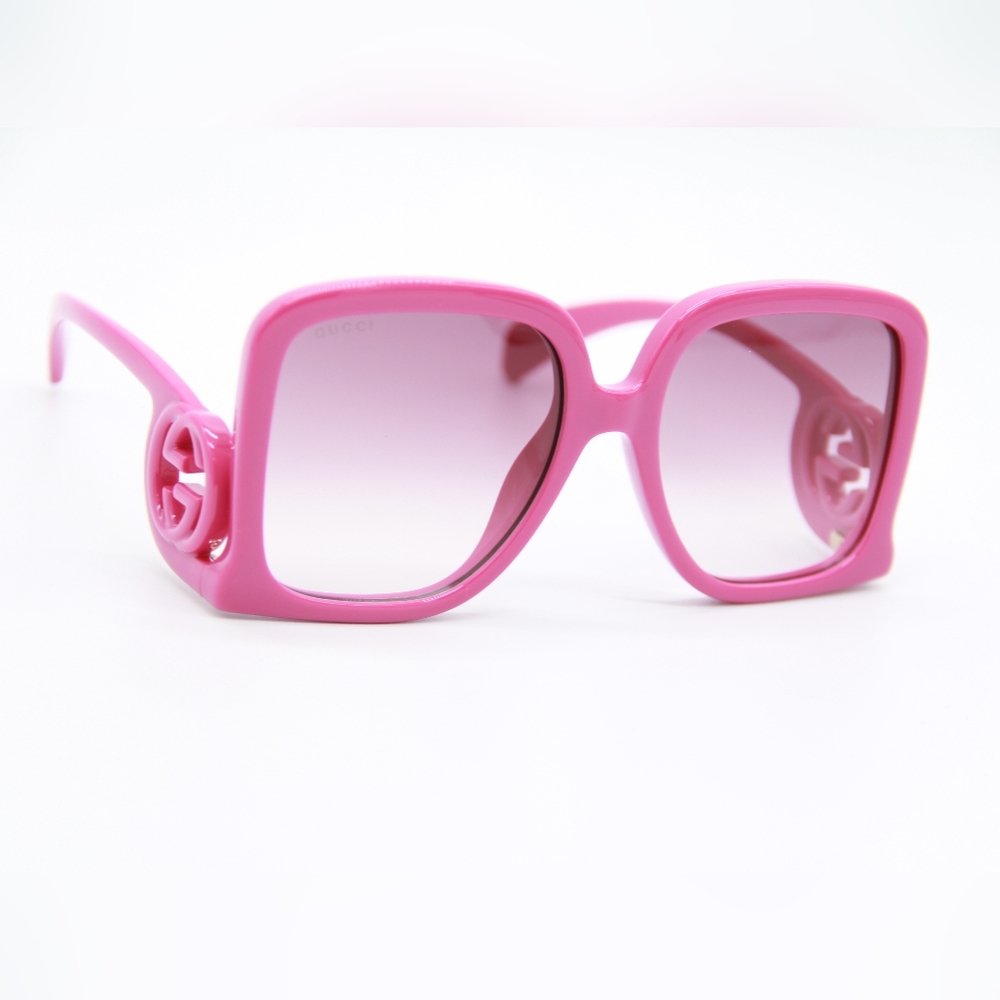NEW GUCCI GG1326S 004 PINK SQUARE WOMEN SUNGLASSES GUCCI